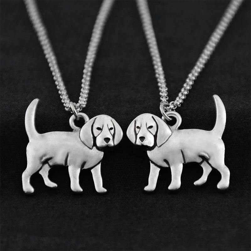 Stainless Steel Beagle Dog Pendant Necklace Pendant