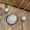 Bold Bohemian Style Alloy Spiral Pendant Necklace & Earrings - 3 Options