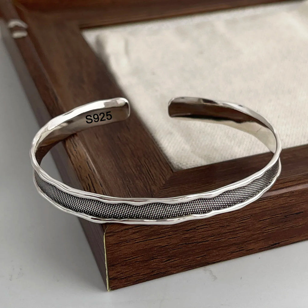 925 Sterling Silver Adjustable Pattern Bracelet