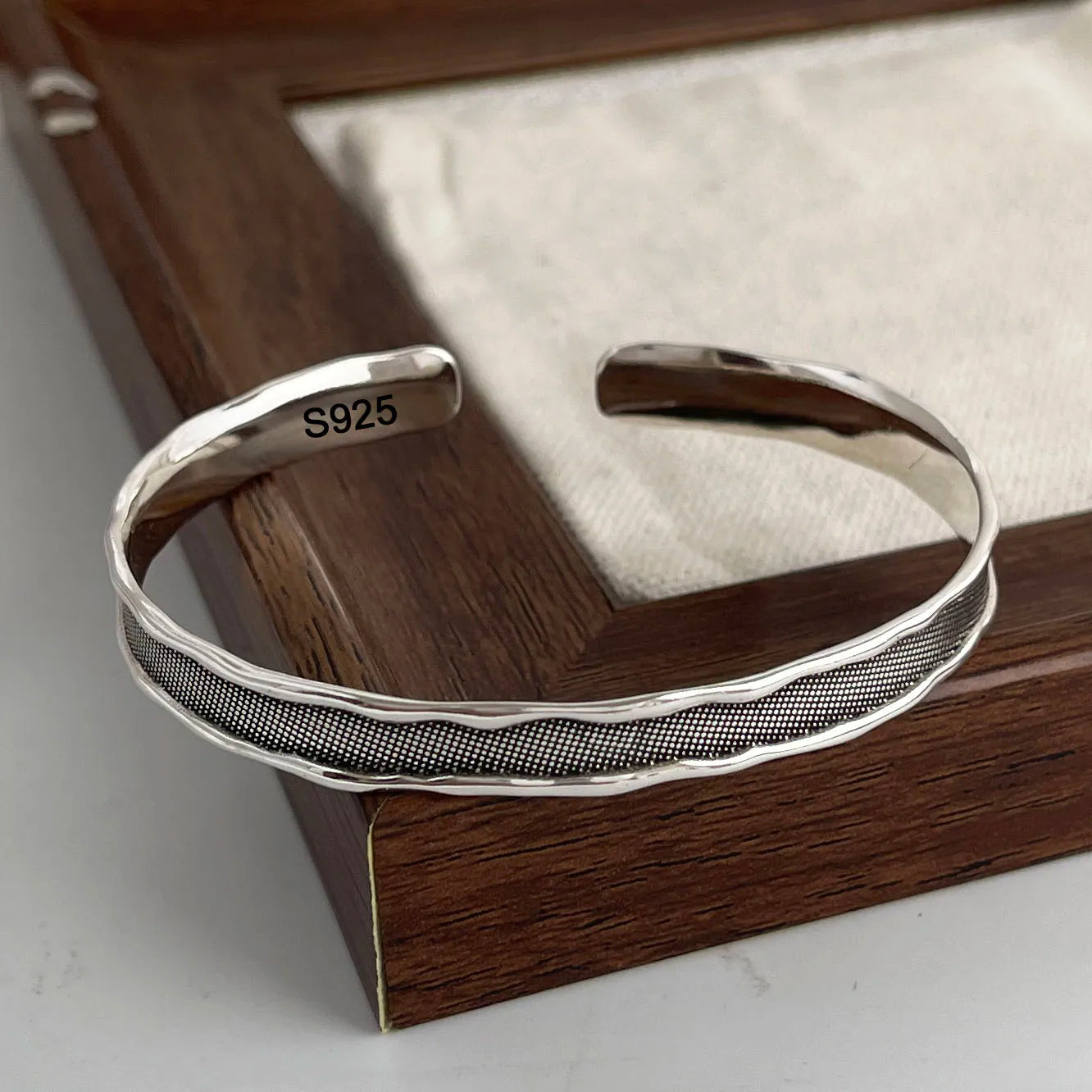 925 Sterling Silver Adjustable Pattern Bracelet