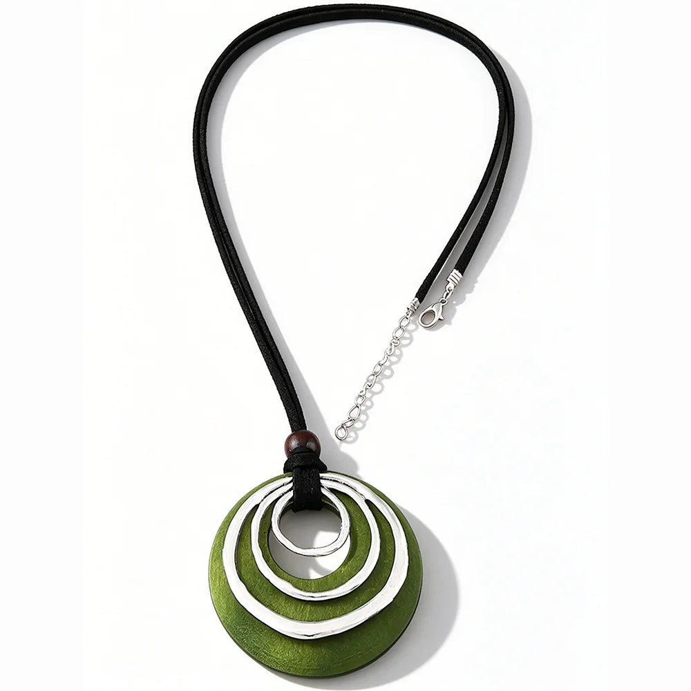 Brown Leather Cord Zinc Alloy Pendant Necklaces Selection