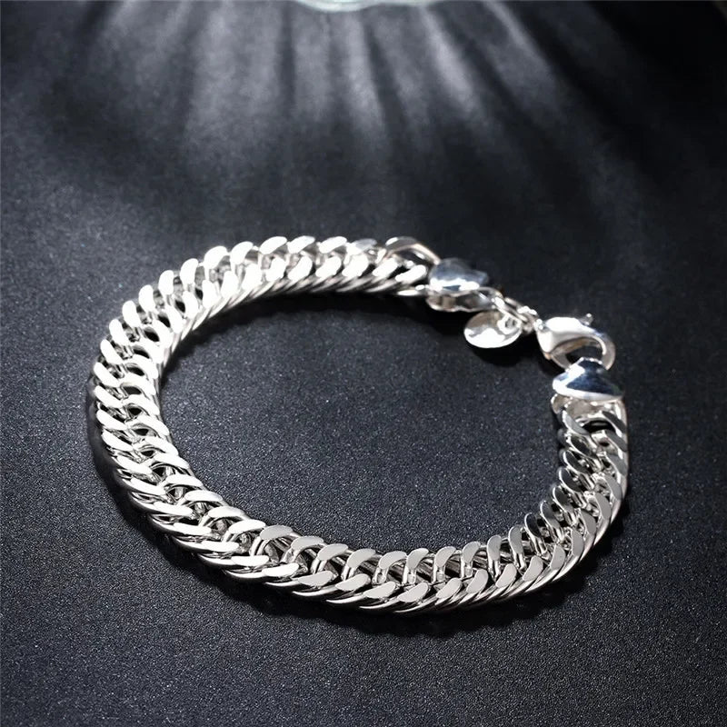 Selection of 925 Sterling Silver Chain Bracelets