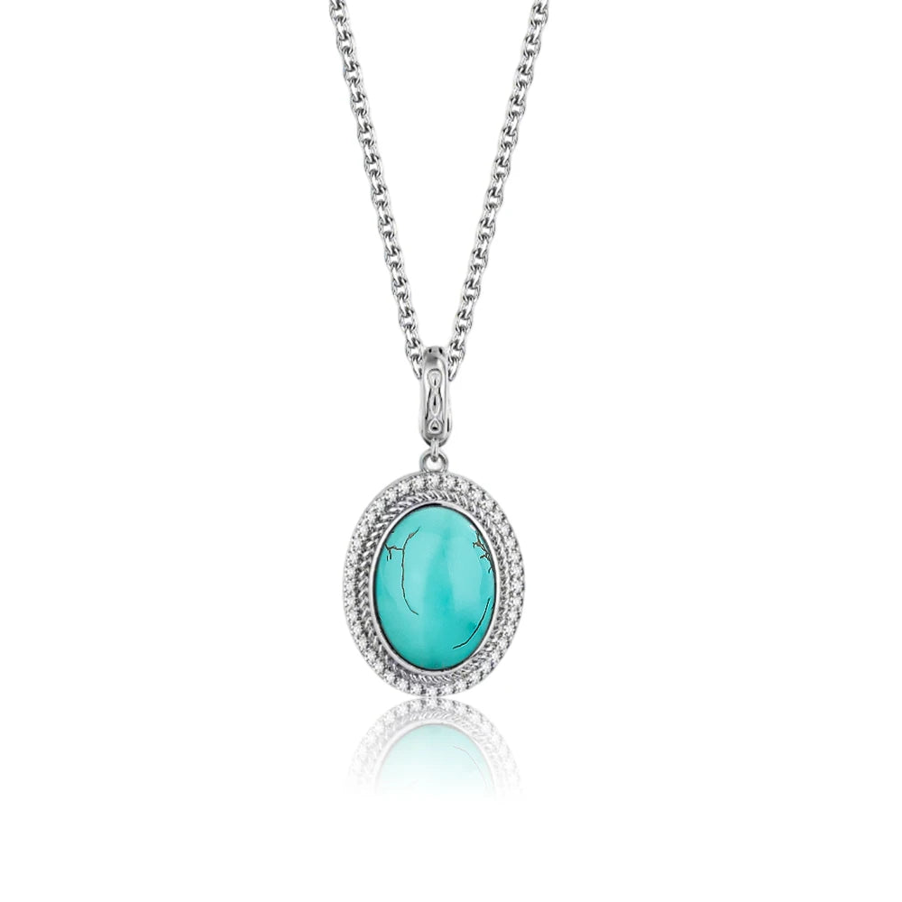 925 Sterling Silver Natural Moonstone Pendant & Earrings Set