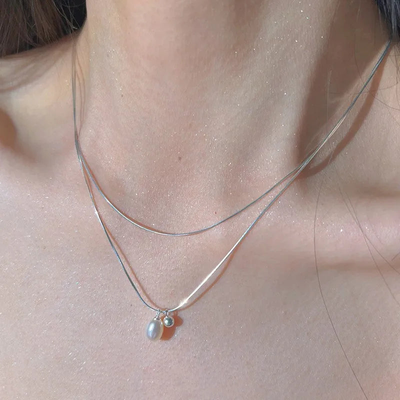 Refined & Elegant 925 Sterling Silver Pearl Pendant Necklaces - Choose Yours