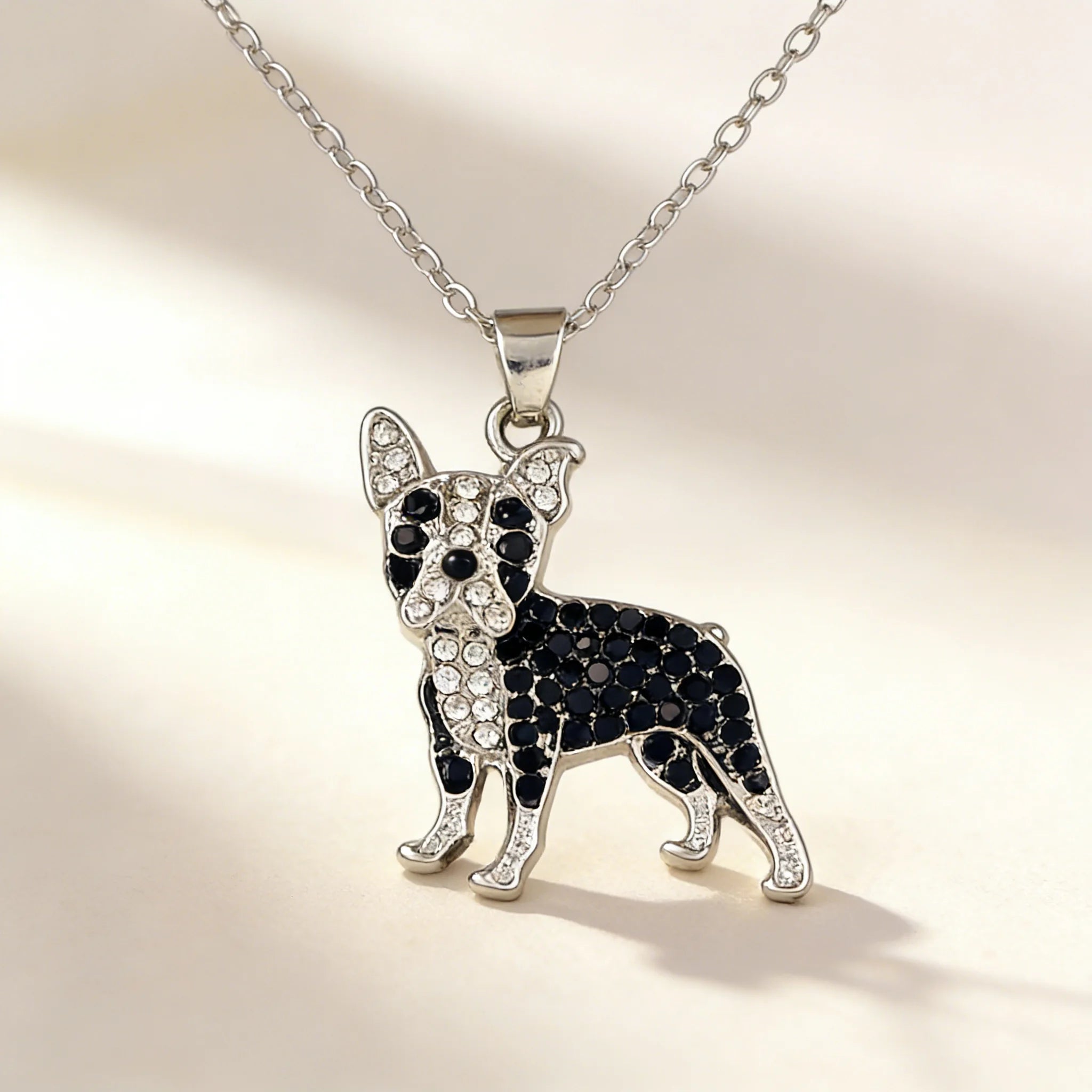 Collection of Dog Pendant Necklaces VARIOUS BREEDS Made with Zinc Alloy & CZ Diamonds