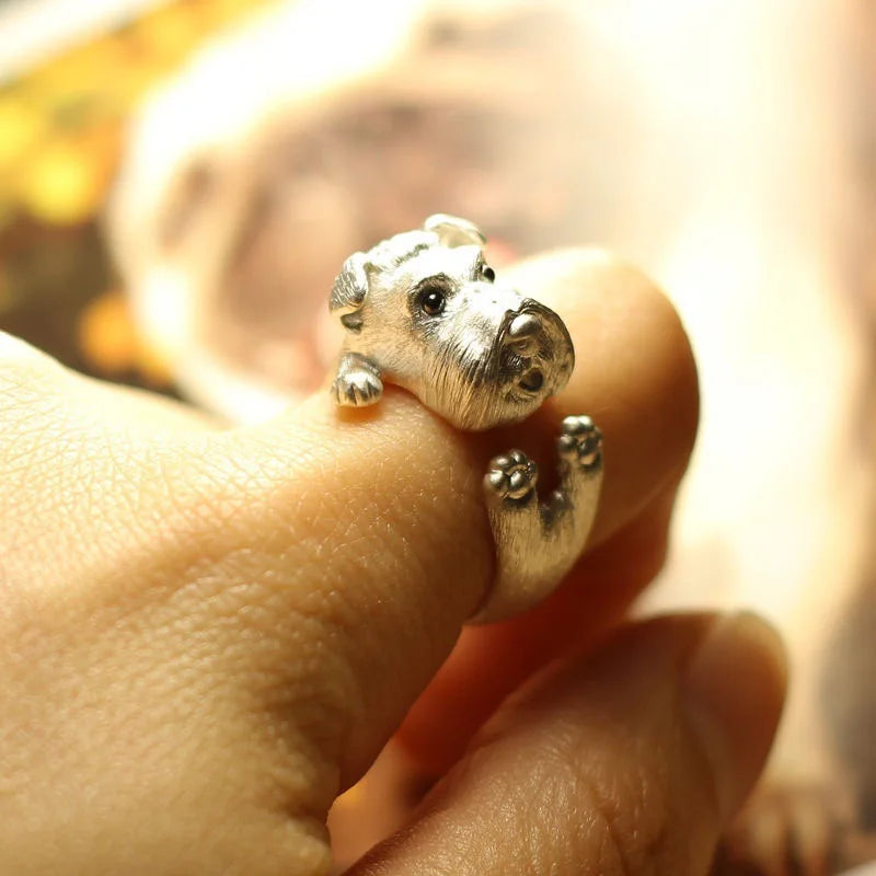 Collection of Adjustable Zinc Alloy CZ Fashion Rings - Fashion, Dog Lover, Hearts