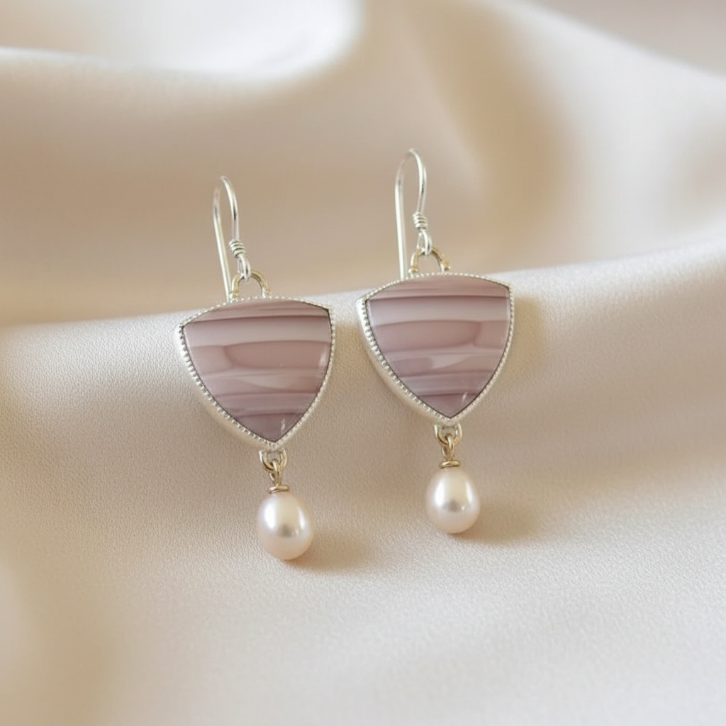 Selection of Very Unusual Boho Stone Asymmetric Dangle Alloy Earrings