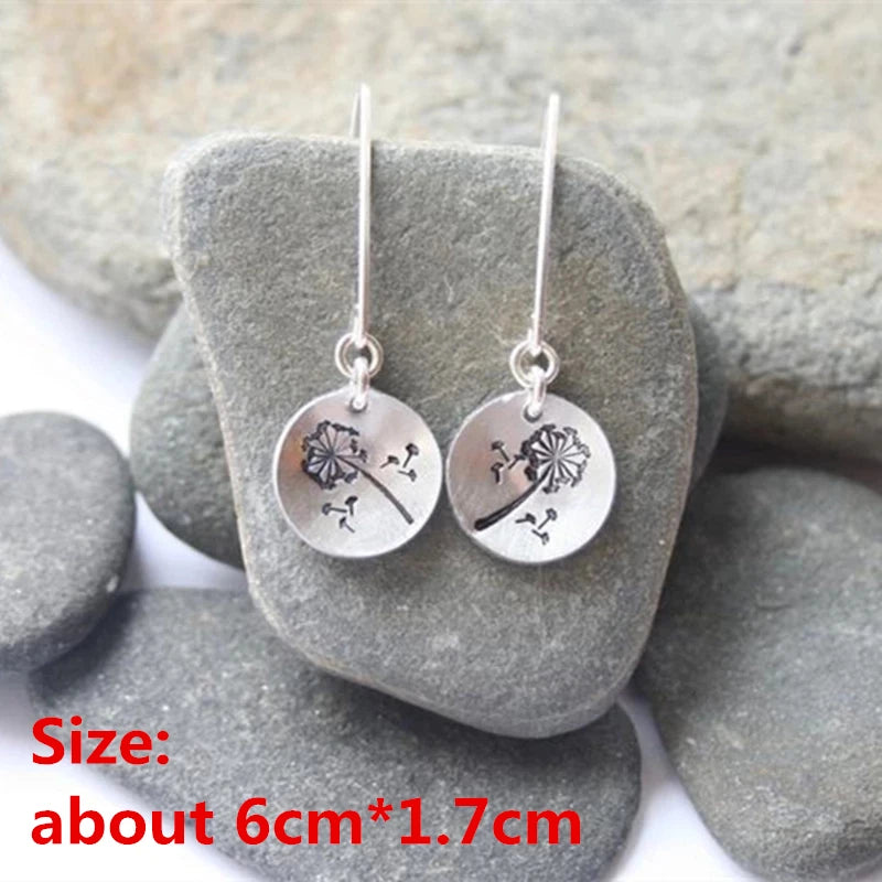 Unique Collection of Zinc Alloy Resin Dangle Earrings - Geometric Asymmetric Boho Trendy