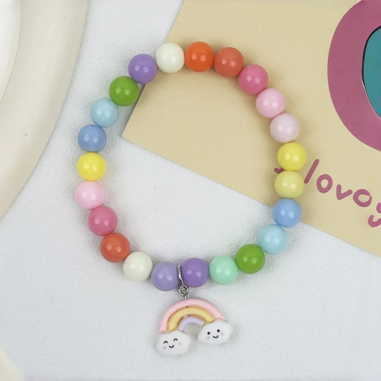 Sweet Cartoon Cat Pet Necklace: Handmade Beaded Adjustable for Small Dogs & Cats - Adorable Kitten Charm Pendant for Small Pets