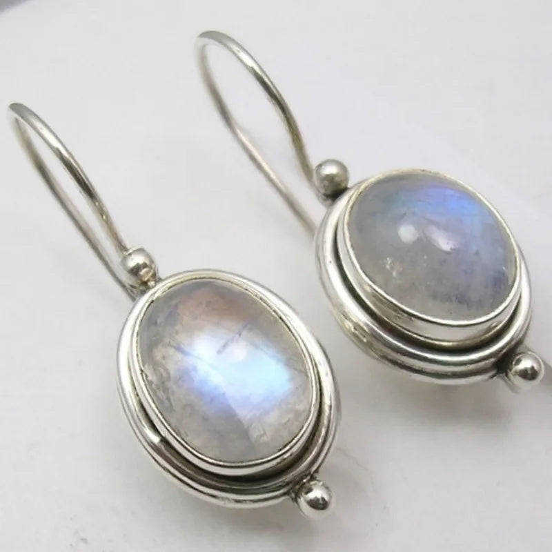 Copper Waterdrop Moonstone Pendant Earrings Selection