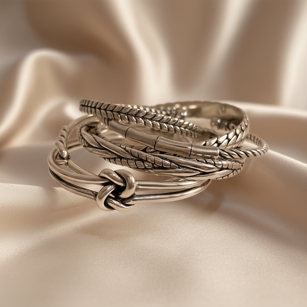 Selection of 925 Sterling Silver Bracelets