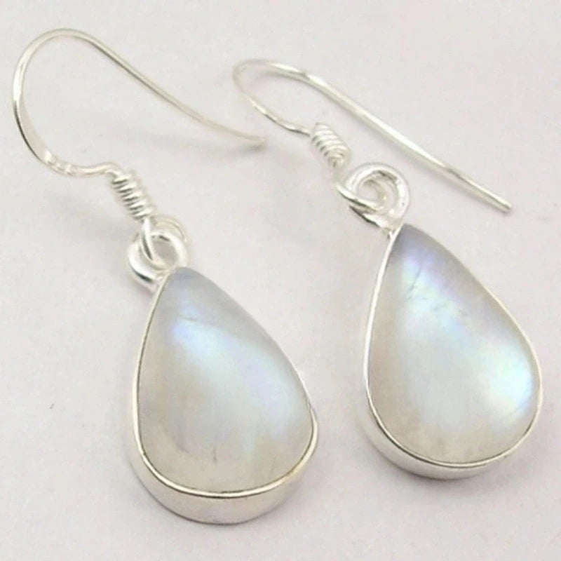 Copper Waterdrop Moonstone Pendant Earrings Selection