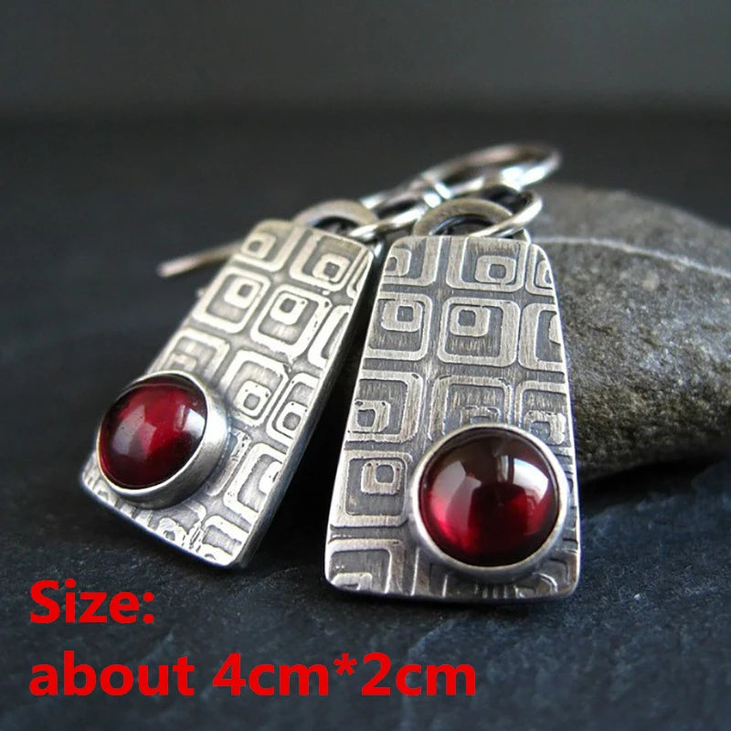 Unique Collection of Zinc Alloy Resin Dangle Earrings - Geometric Asymmetric Boho Trendy
