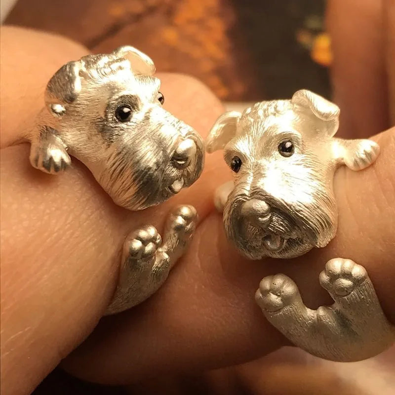 Collection of Adjustable Zinc Alloy CZ Fashion Rings - Fashion, Dog Lover, Hearts