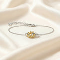 Royal Crown Bracelet in 925 Sterling Silver with Zircon Stones