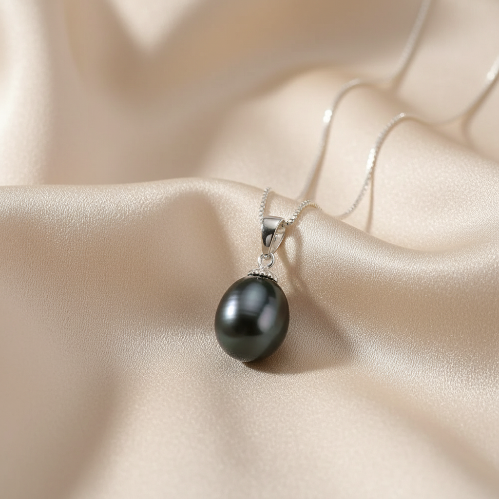 925 Sterling Silver Necklace Genuine Freshwater Pearl Pendant