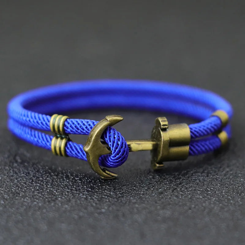 Zinc Alloy Hook Rope Bracelet 4 Colors