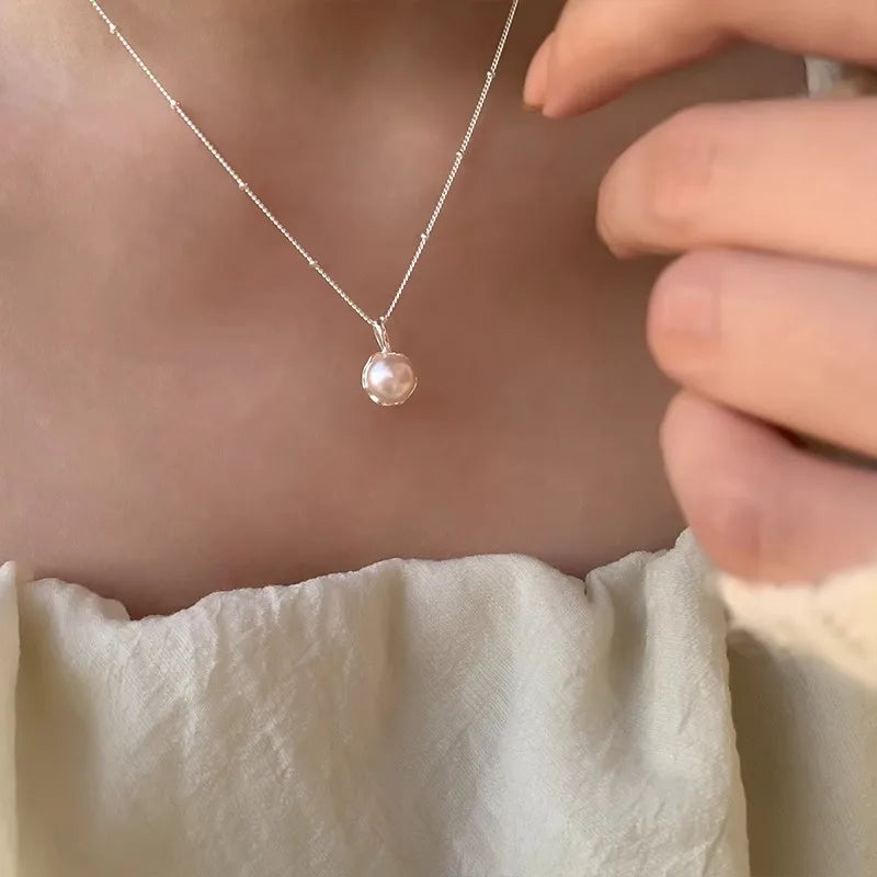 Refined & Elegant 925 Sterling Silver Pearl Pendant Necklaces - Choose Yours