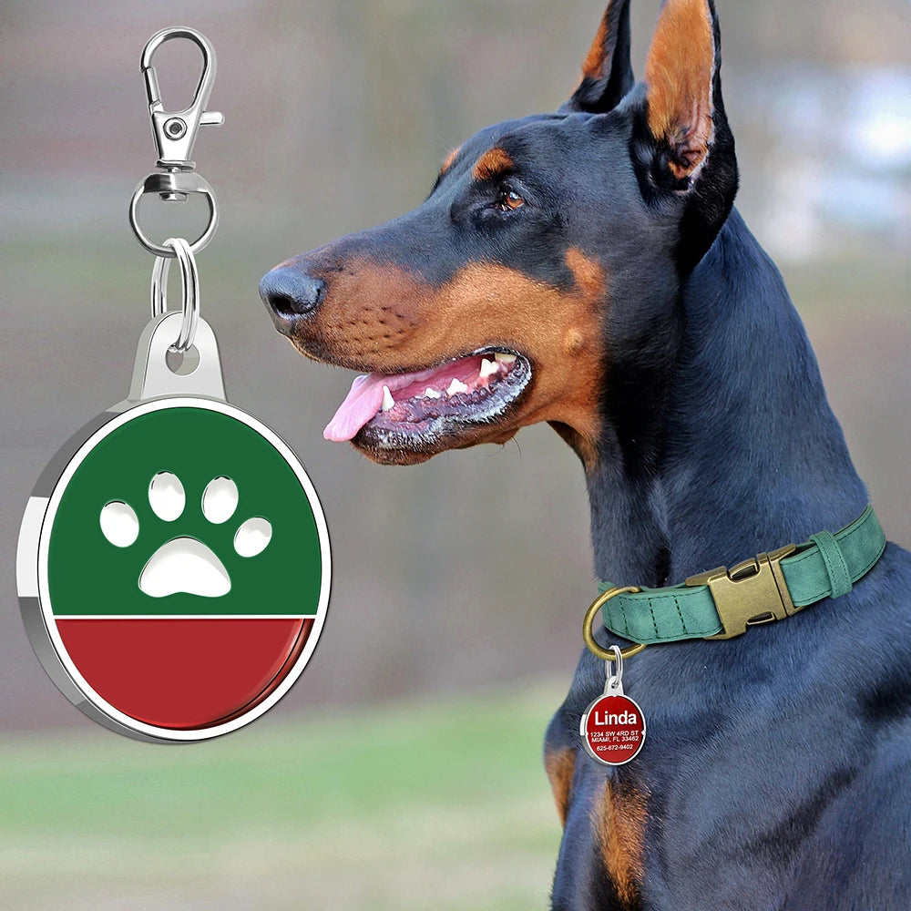 Metal Dog ID Tag Custom Engraved Choose Your Style