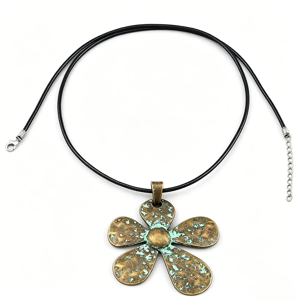 Brown Leather Cord Zinc Alloy Pendant Necklaces Selection