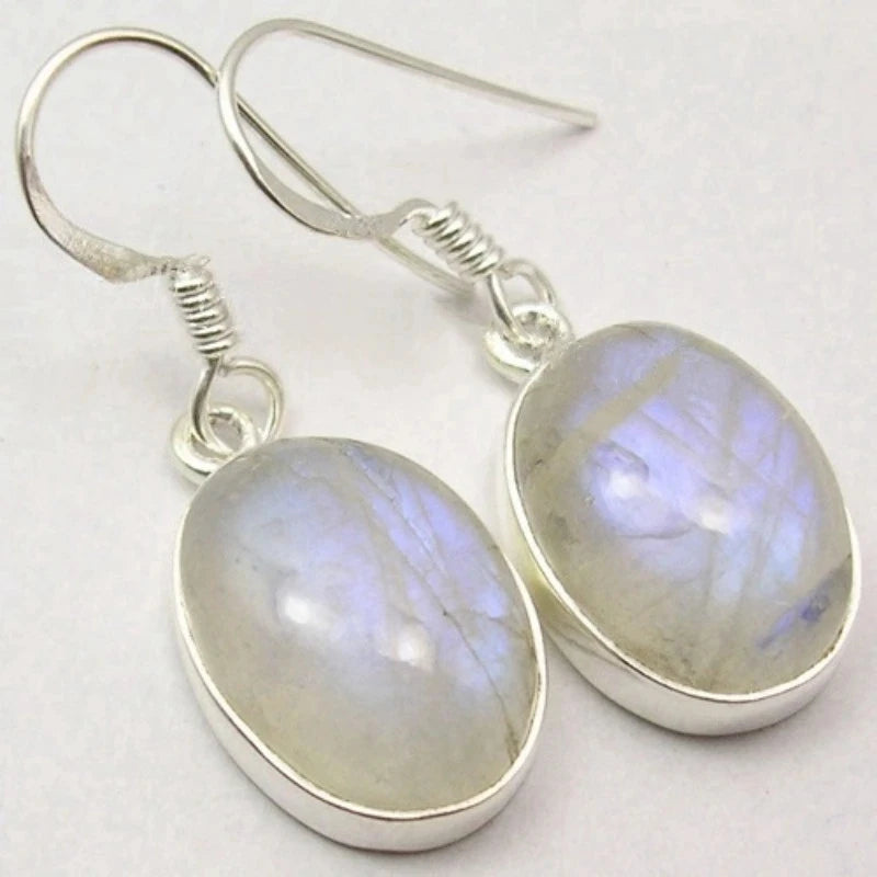Copper Waterdrop Moonstone Pendant Earrings Selection