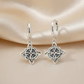 Celtic Knot Hoop Earrings in 925 Sterling Silver