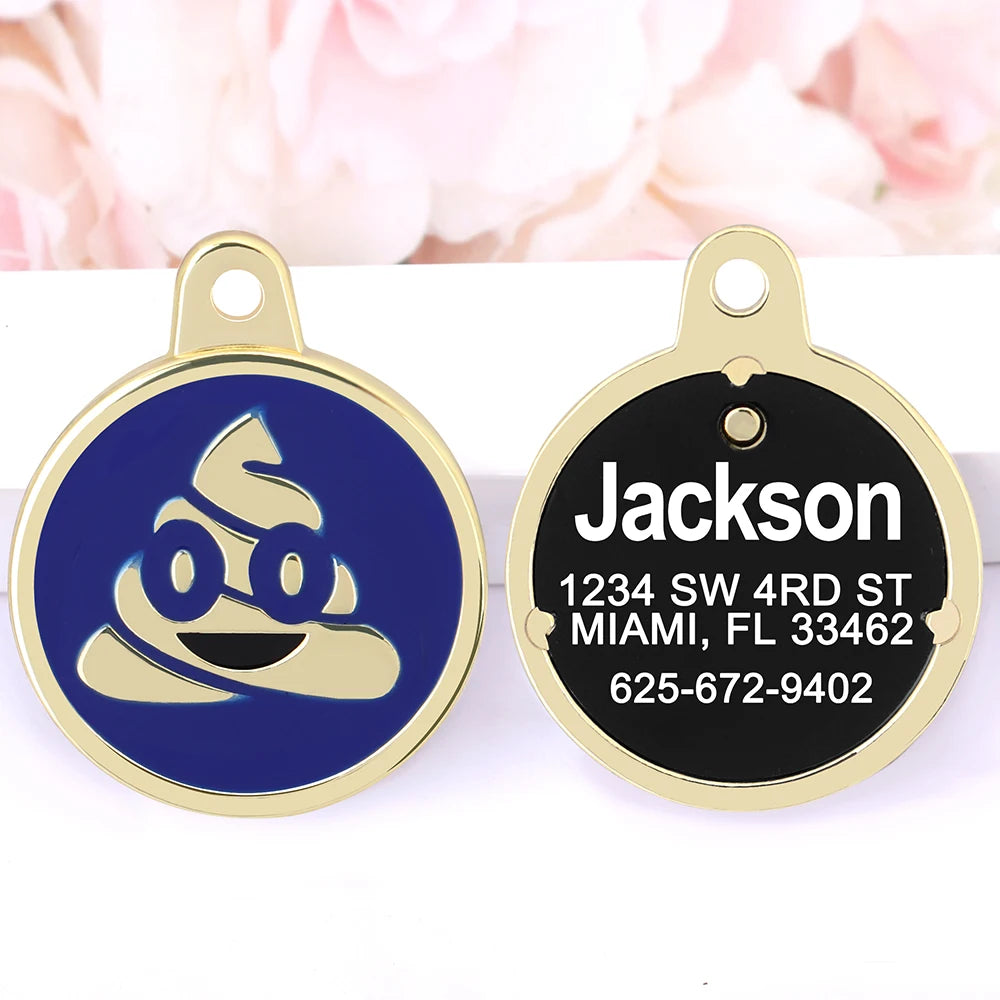 Metal Dog ID Tag Custom Engraved Choose Your Style