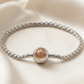 Rose Gold Link Chain Bracelet in 925 Sterling Silver