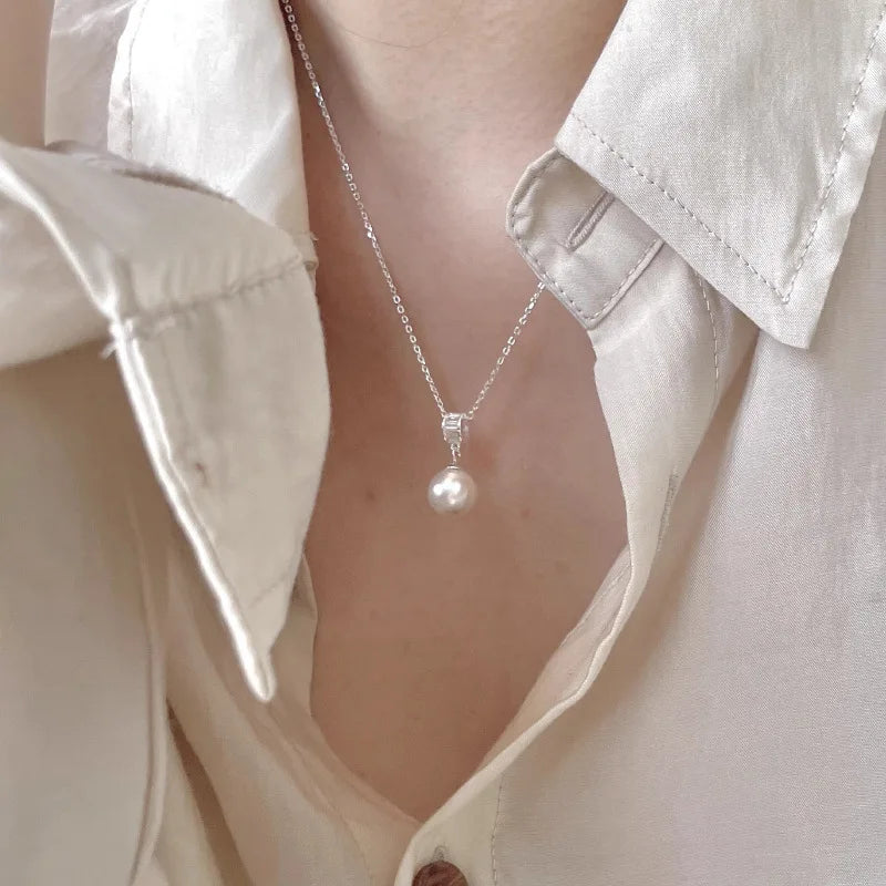 Refined & Elegant 925 Sterling Silver Pearl Pendant Necklaces - Choose Yours
