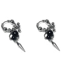 Y2K Punk Goth Spike Rivet Ball Pearl Hoop Earrings