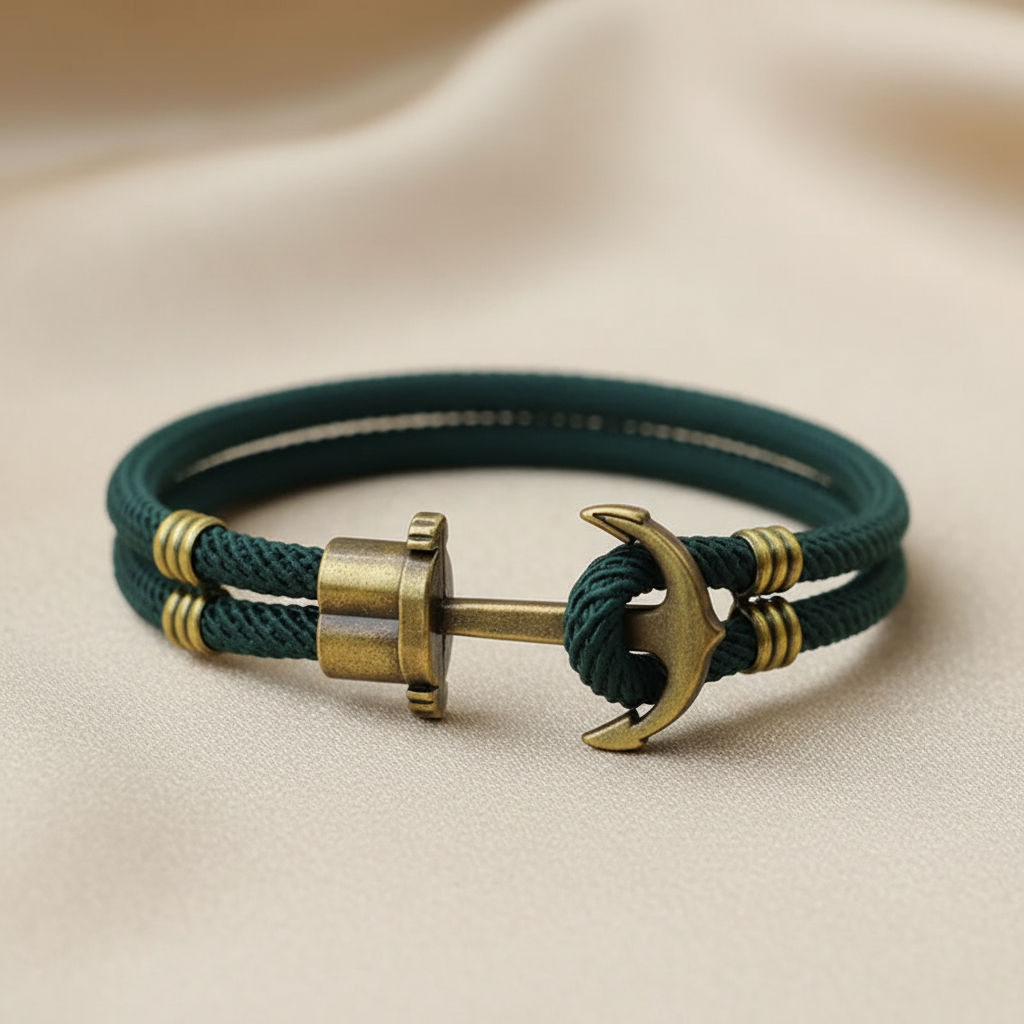 Zinc Alloy Hook Rope Bracelet 4 Colors