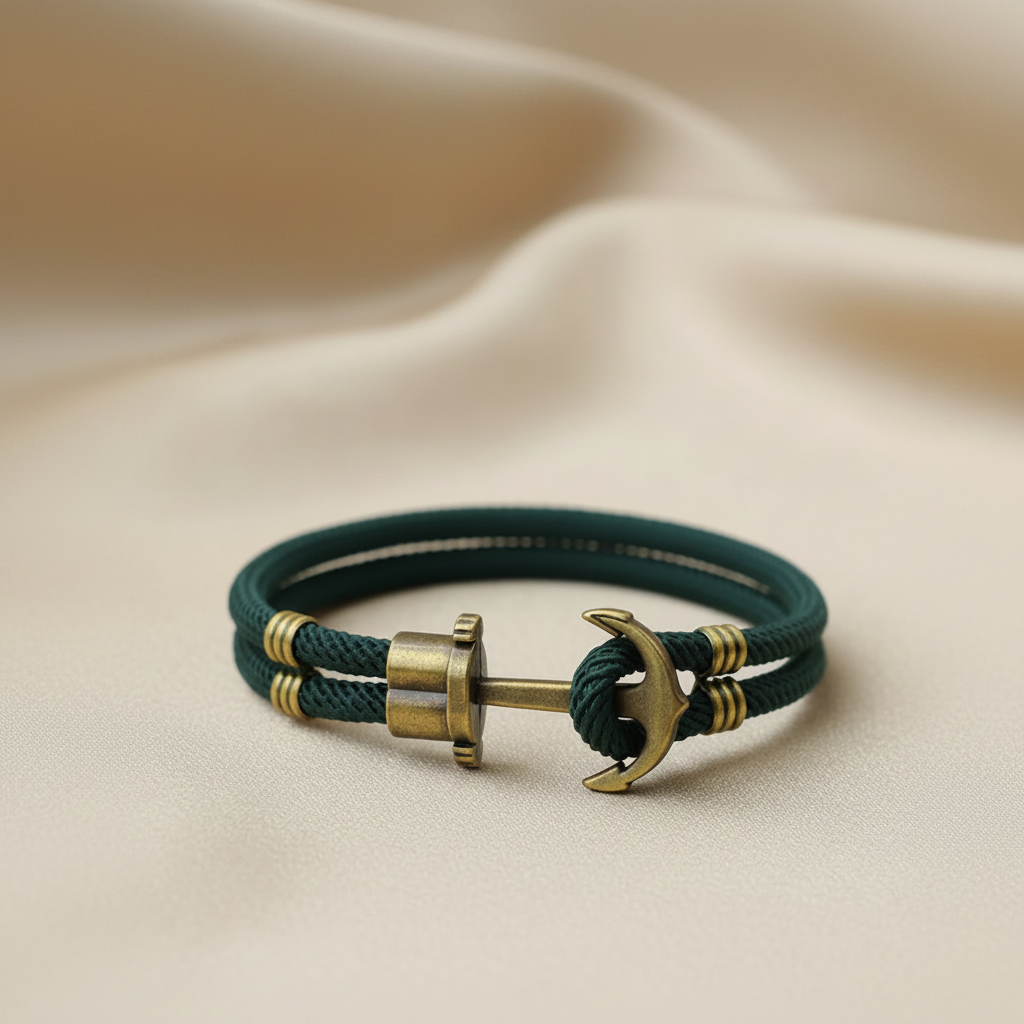 Zinc Alloy Hook Rope Bracelet 4 Colors