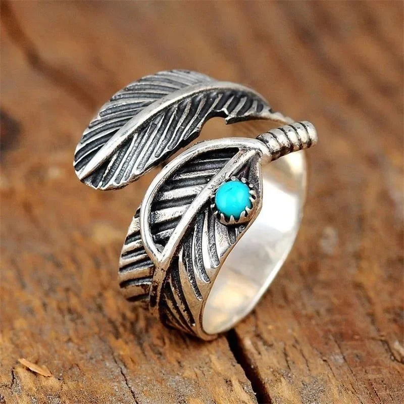 Amazing Collection of Turquoise Adjustable Zinc Alloy Rings - Bold, Statement, Boho