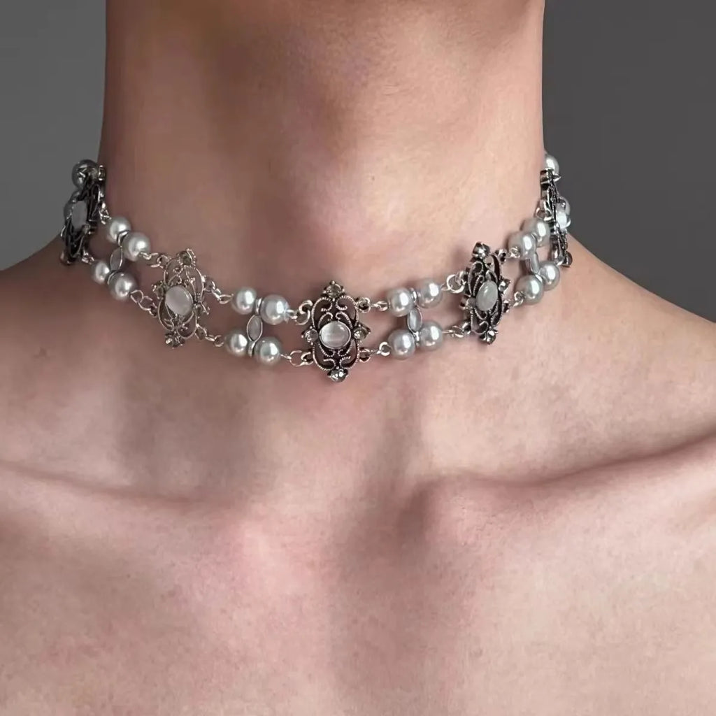 Gotic Y2K Choker Selection Stainless Steel