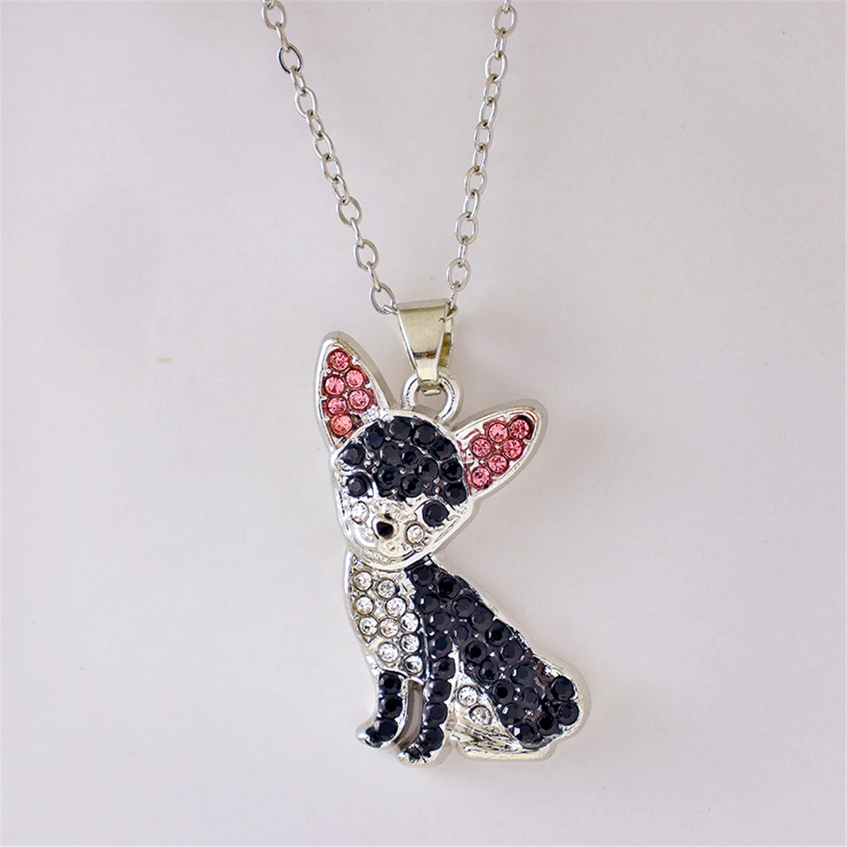 Collection of Dog Pendant Necklaces VARIOUS BREEDS Made with Zinc Alloy & CZ Diamonds