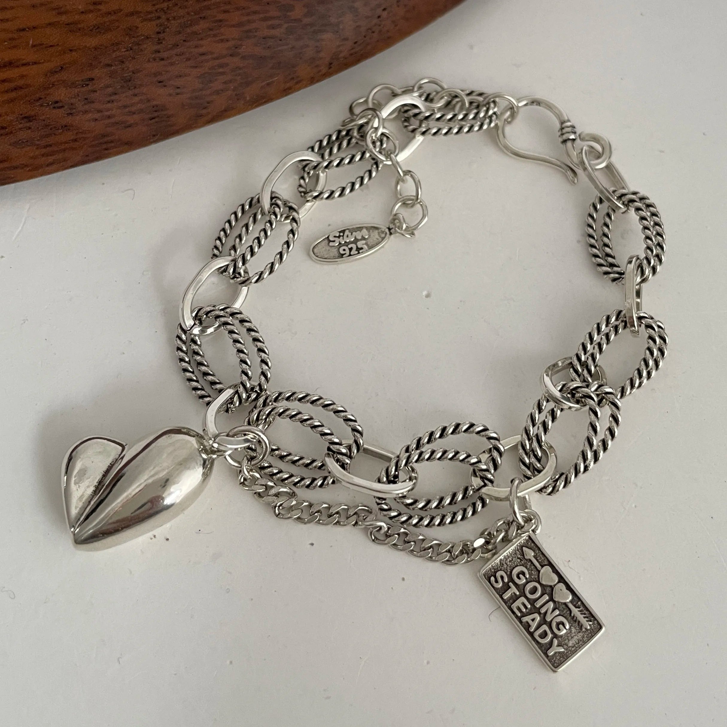Solid 925 Sterling Silver Bracelets Selection