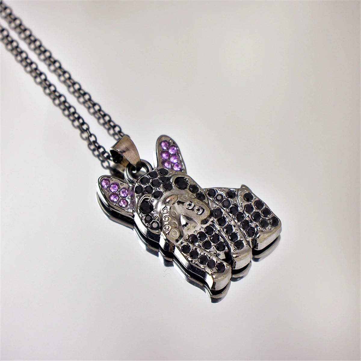 Collection of Dog Pendant Necklaces VARIOUS BREEDS Made with Zinc Alloy & CZ Diamonds