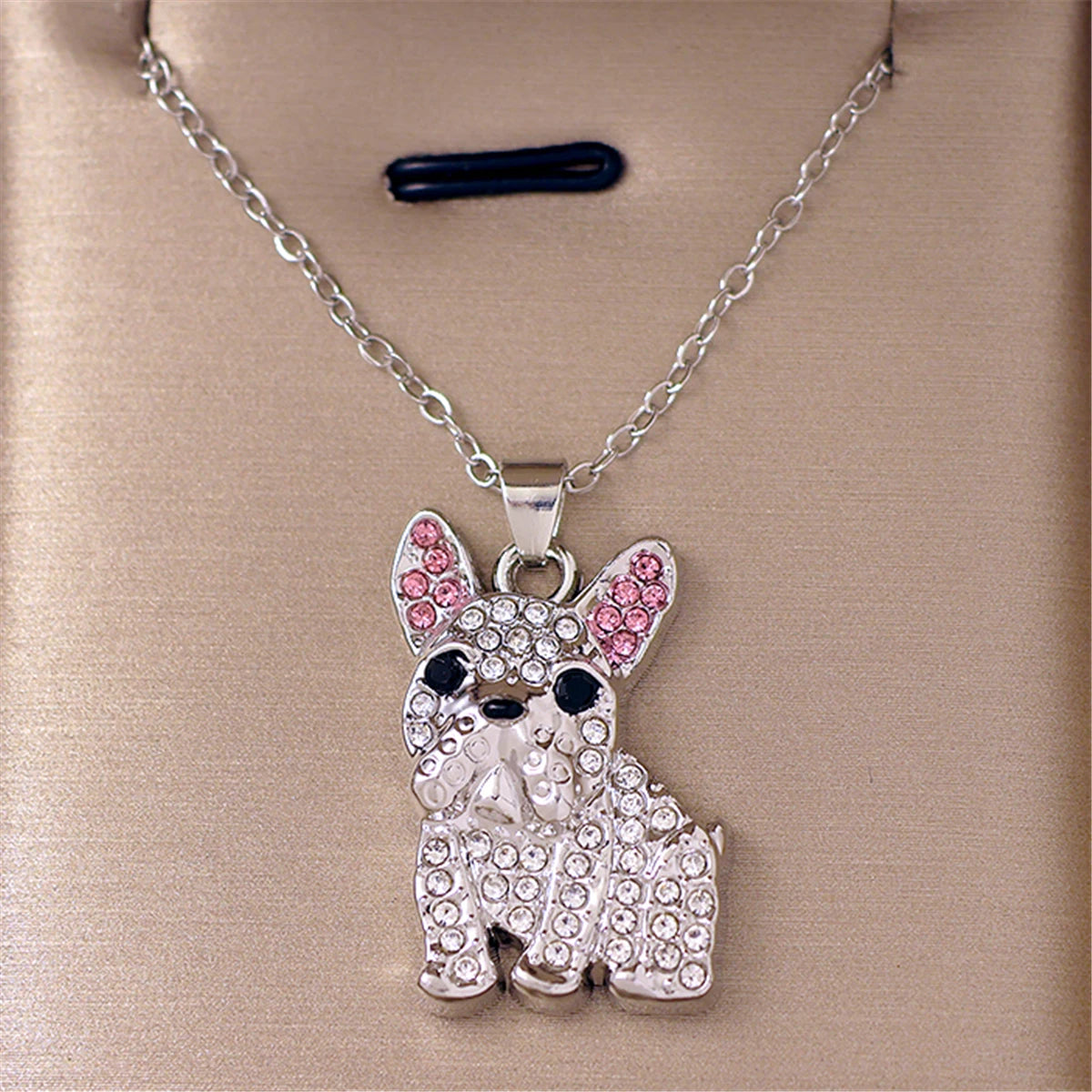 Collection of Dog Pendant Necklaces VARIOUS BREEDS Made with Zinc Alloy & CZ Diamonds