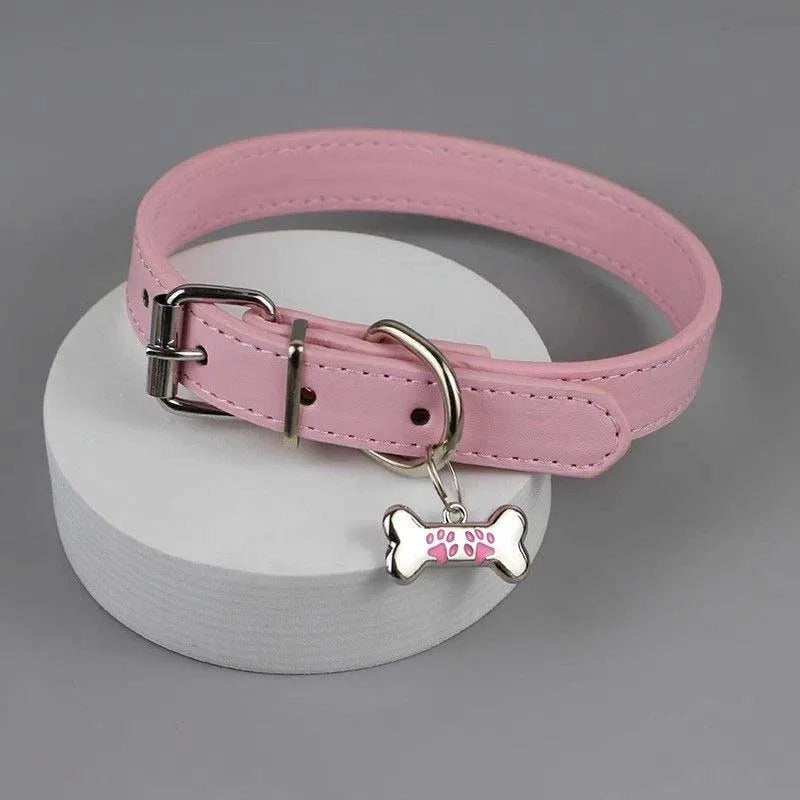 Y2K Punk Dog Claw Bone Choker PU Leather Necklace