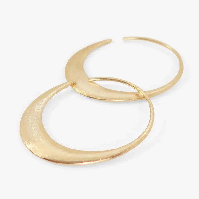 18K Gold Plated Cooper Hoop Earrings