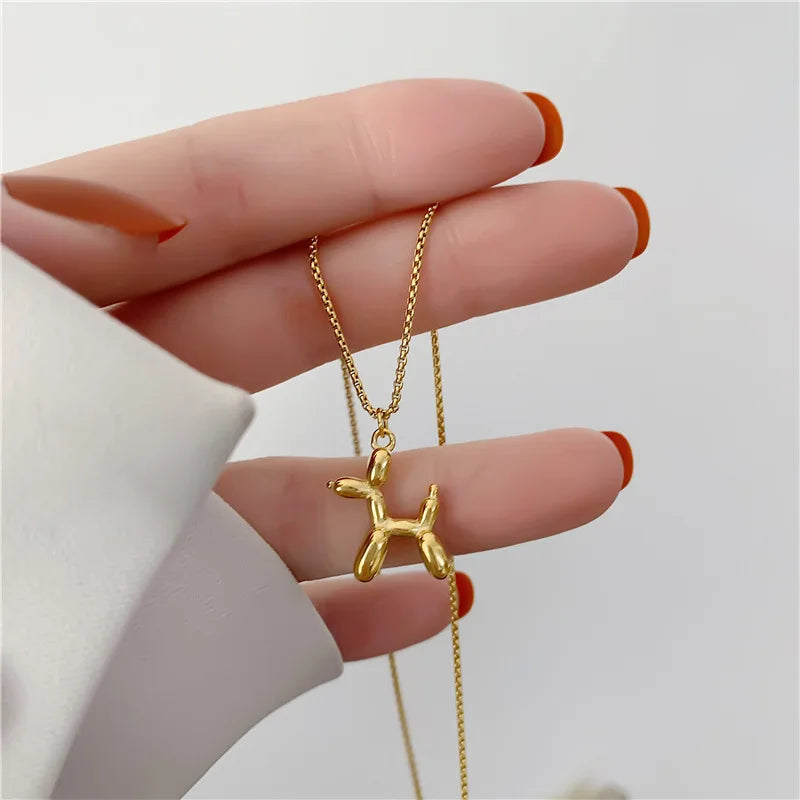 Mini Balloon Dog Earrings In Zinc Alloy - Precious, Darling, Feminine