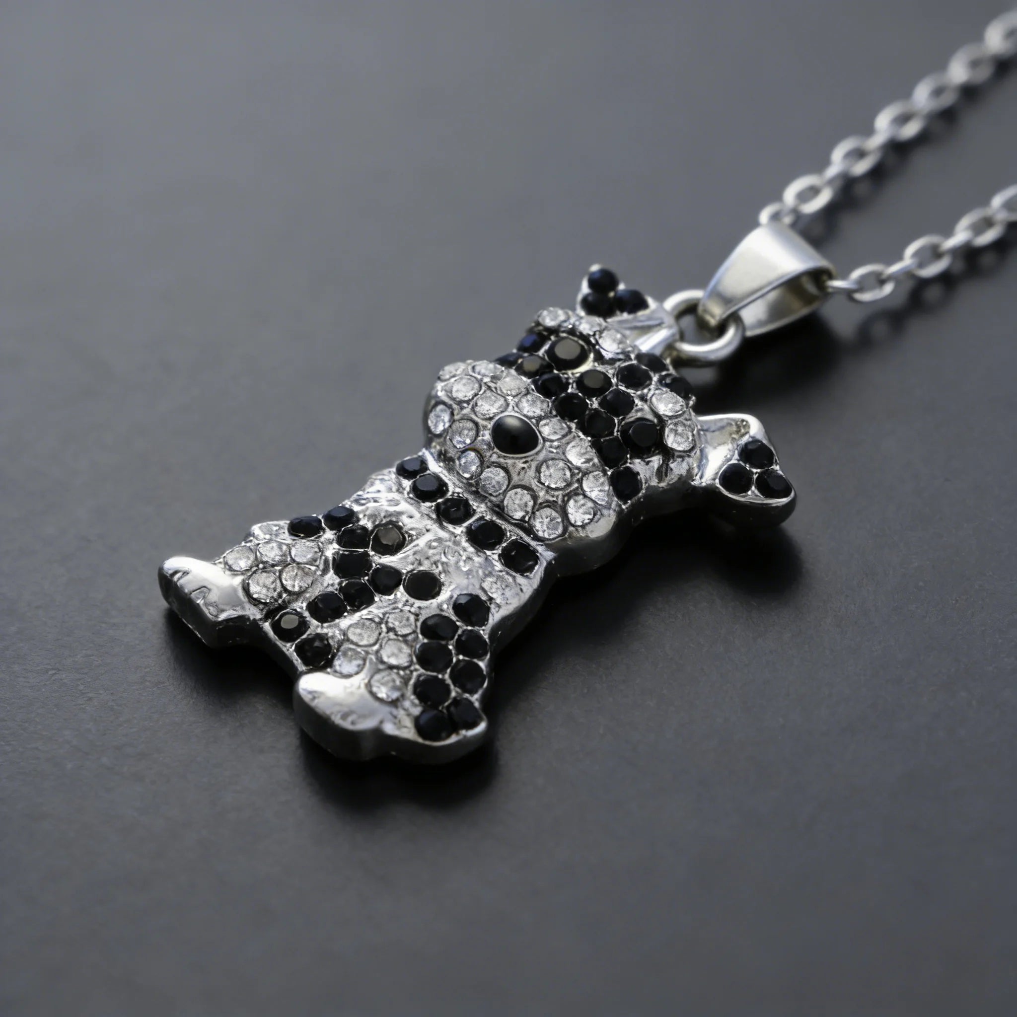 Collection of Dog Pendant Necklaces VARIOUS BREEDS Made with Zinc Alloy & CZ Diamonds