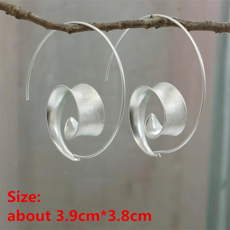 Unique Collection of Zinc Alloy Resin Dangle Earrings - Geometric Asymmetric Boho Trendy