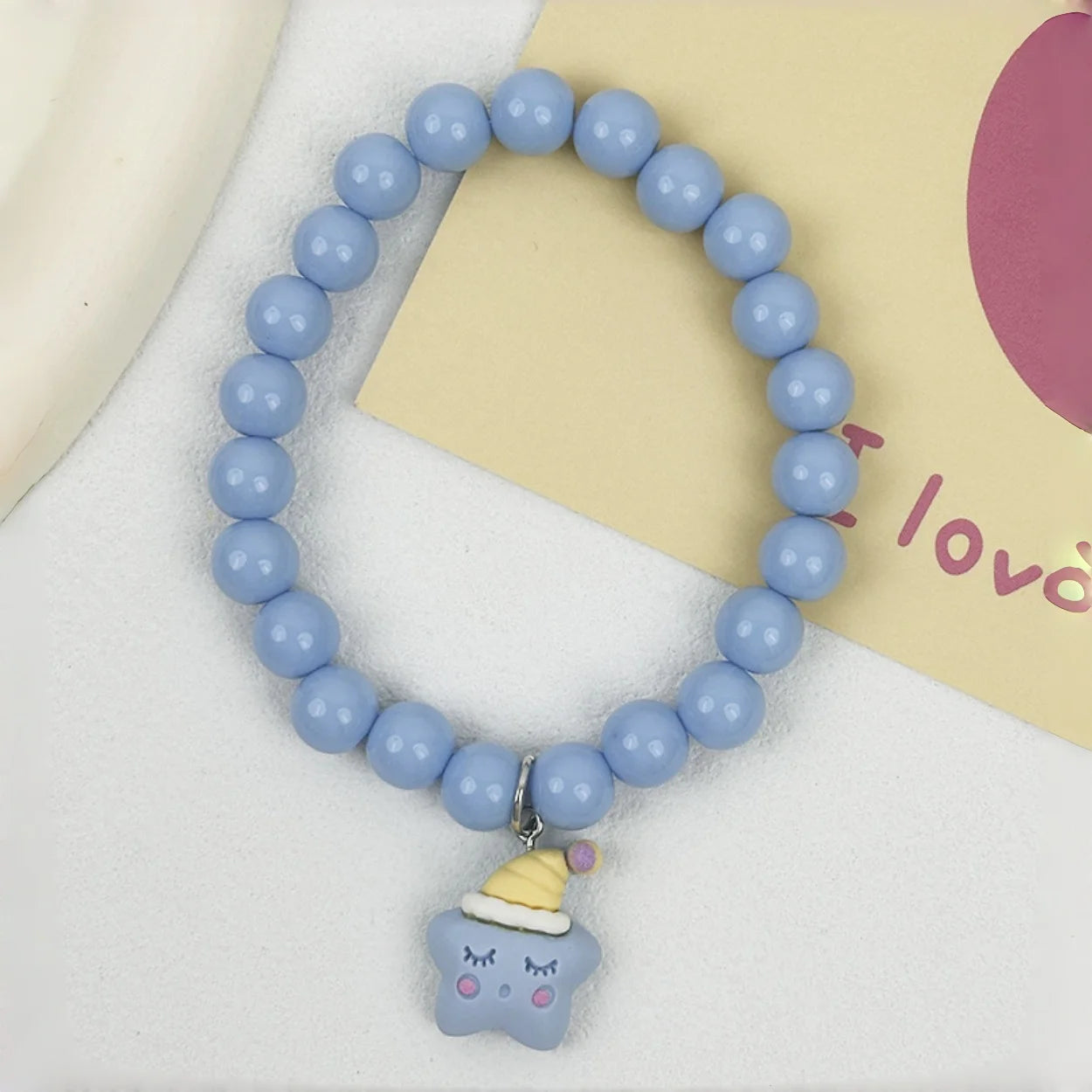 Sweet Cartoon Cat Pet Necklace: Handmade Beaded Adjustable for Small Dogs & Cats - Adorable Kitten Charm Pendant for Small Pets