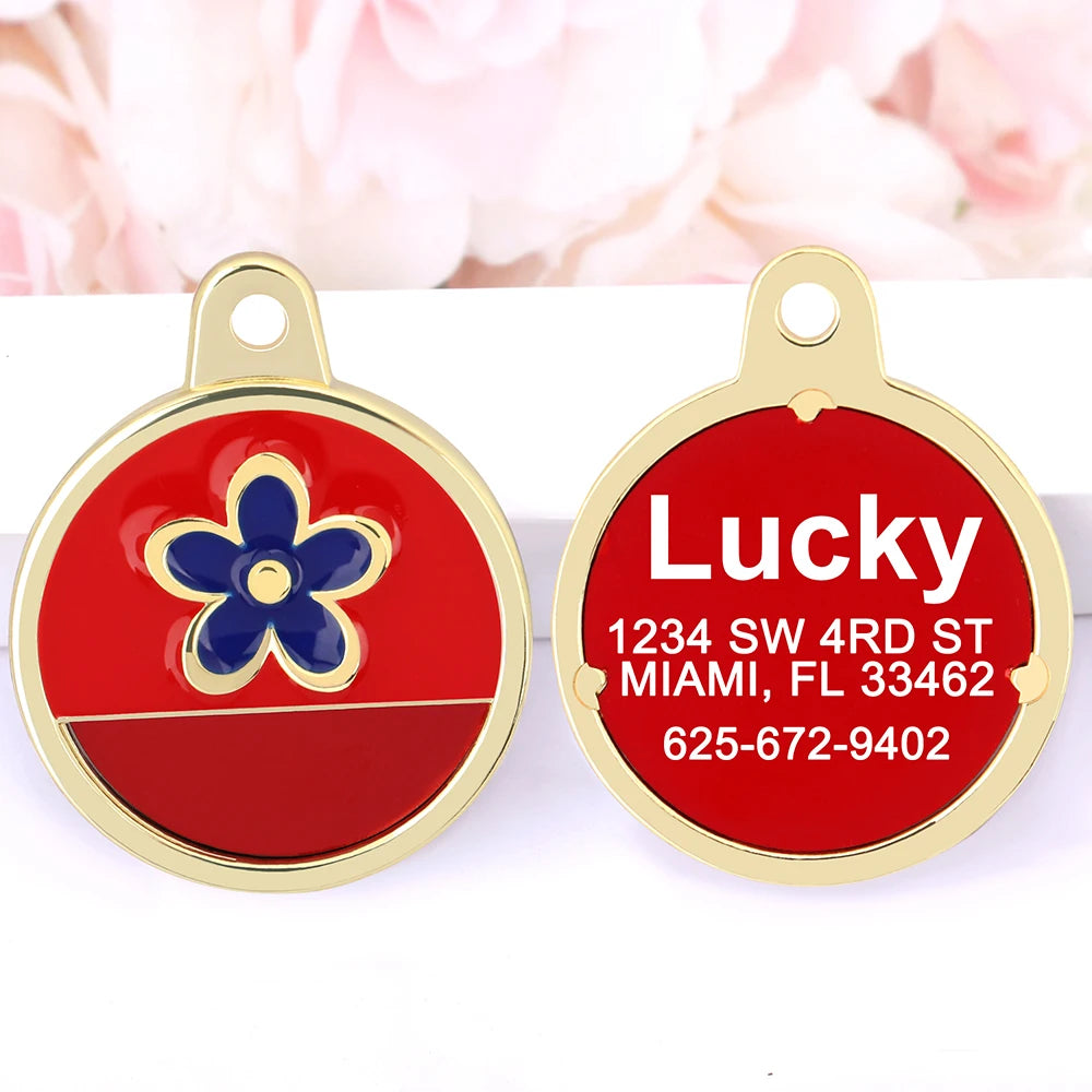 Metal Dog ID Tag Custom Engraved Choose Your Style