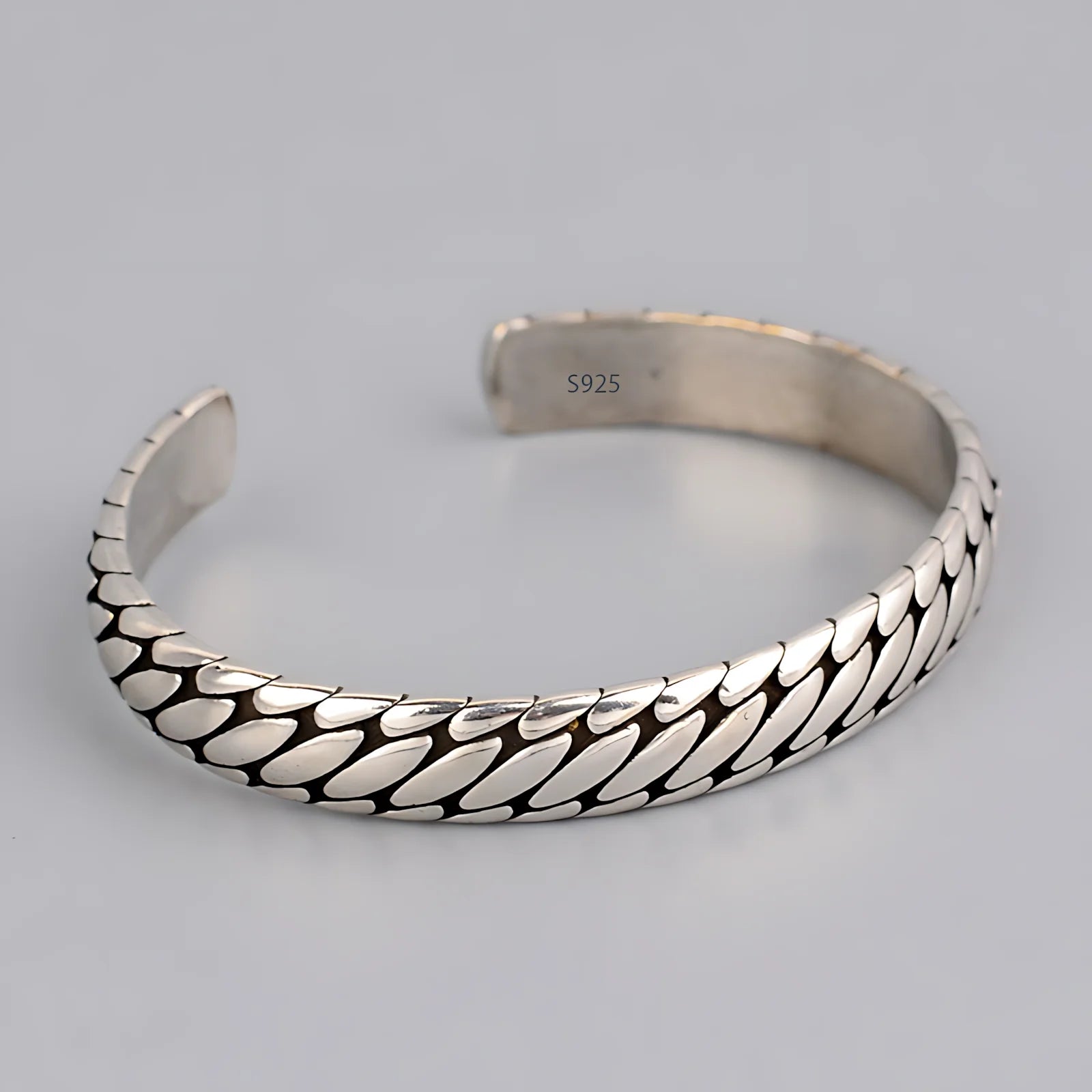 925 Sterling Silver Adjustable Cuff Bracelets Selection