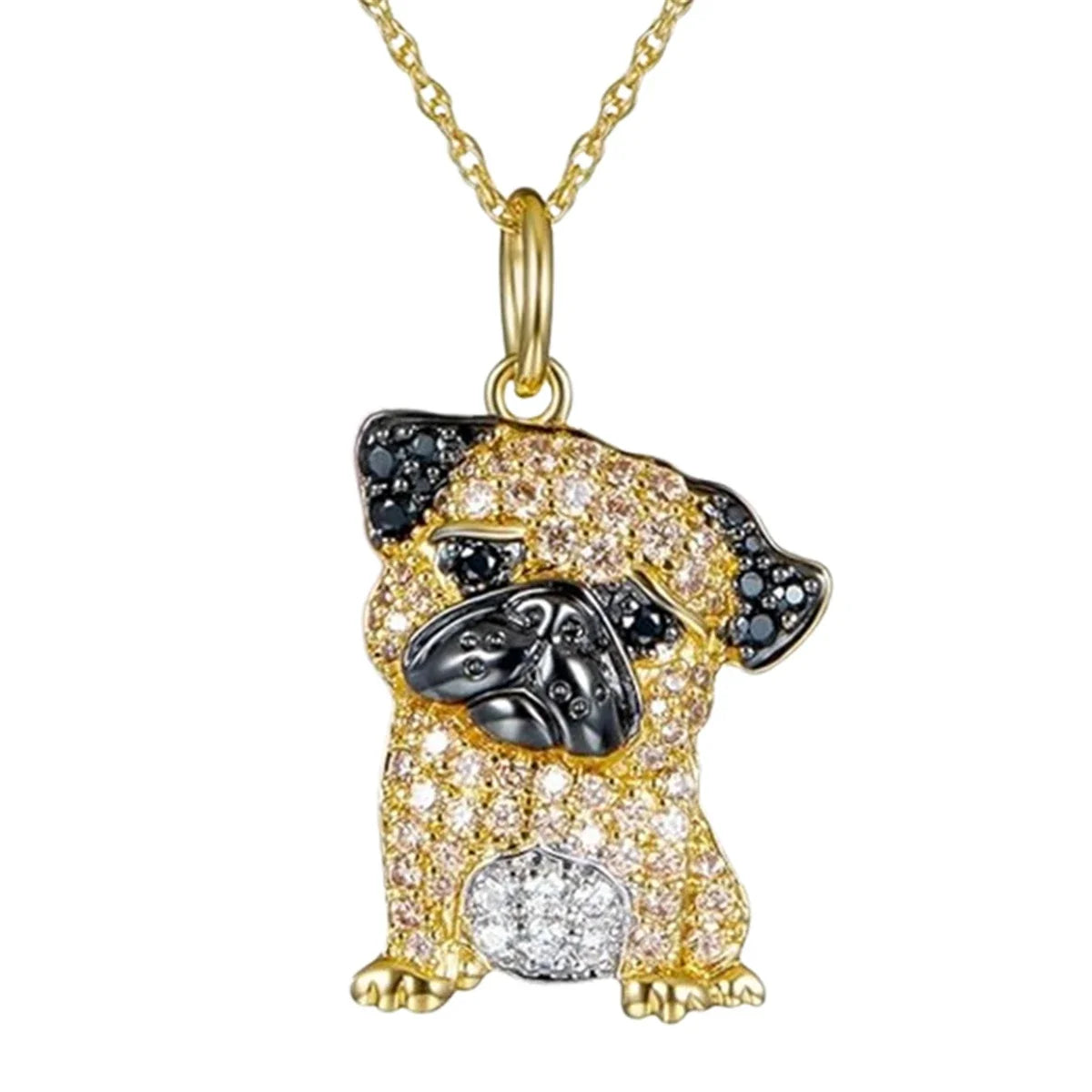 Collection of Dog Pendant Necklaces VARIOUS BREEDS Made with Zinc Alloy & CZ Diamonds