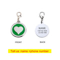 Stainless Steel Heart Pet ID Tag Personalized Customized
