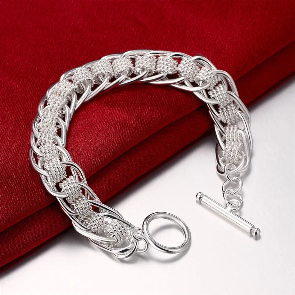Selection of 925 Sterling Silver Chain Bracelets