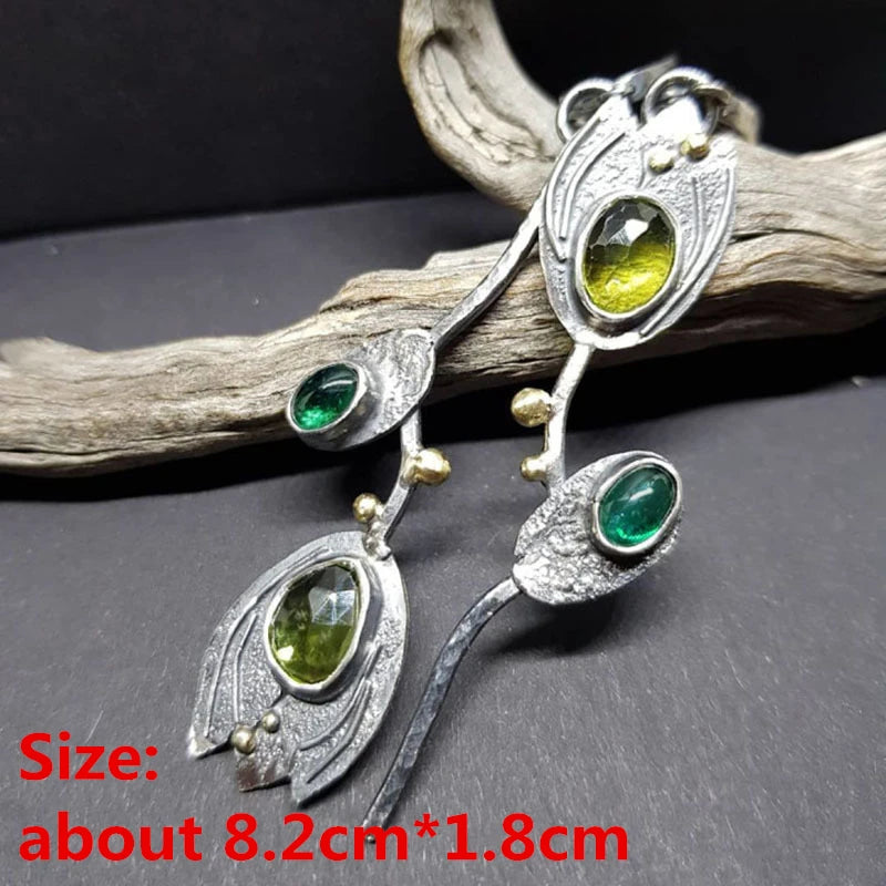 Unique Collection of Zinc Alloy Resin Dangle Earrings - Geometric Asymmetric Boho Trendy